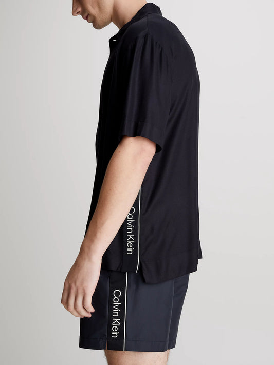 Camicia Logo, Nera - Calvin Klein