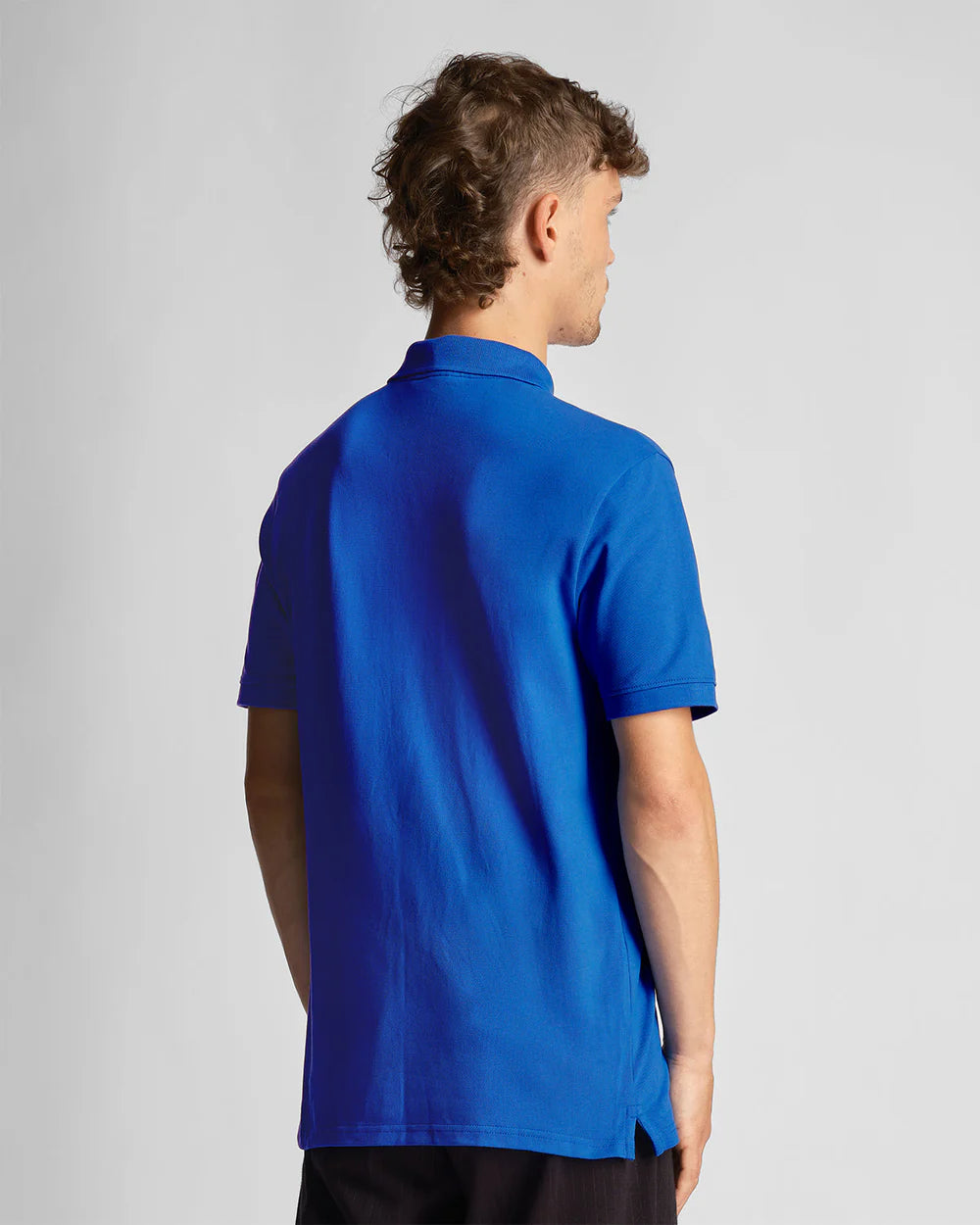 Plain Polo Shirt, Bright Blue - Lyle&Scott