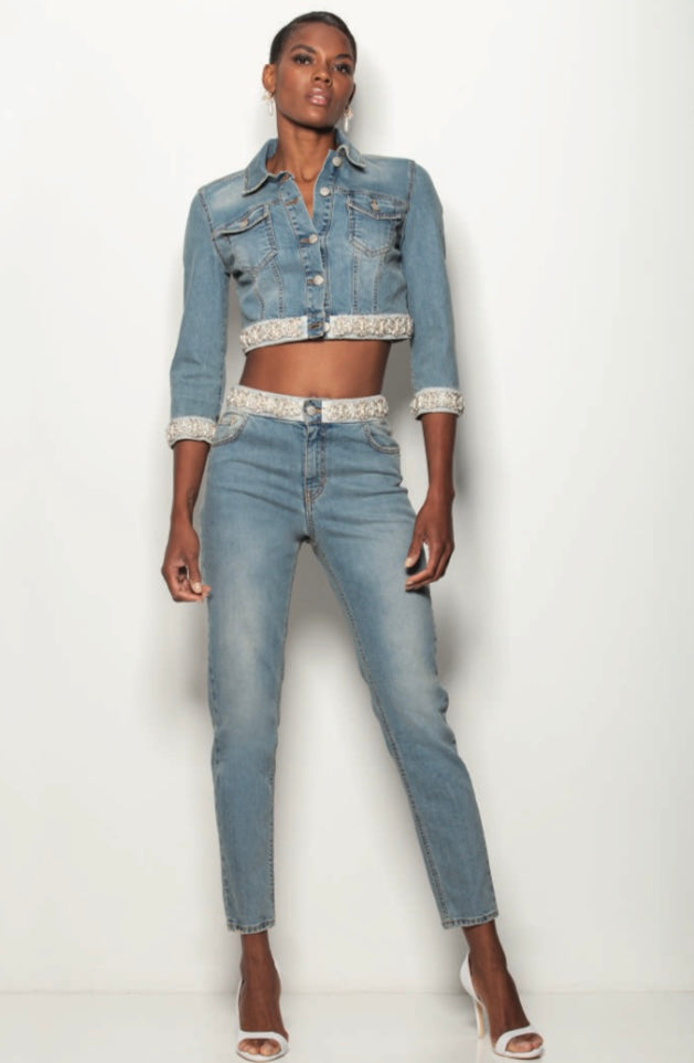 Giacca Jeans, Crop - Trash And Luxury - fly-chic21